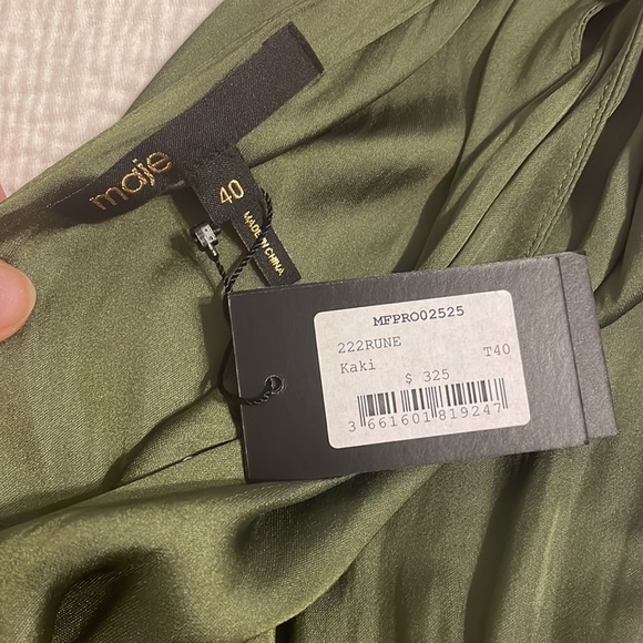 NWT! Maje cutout satin dress - Picture 7 of 9